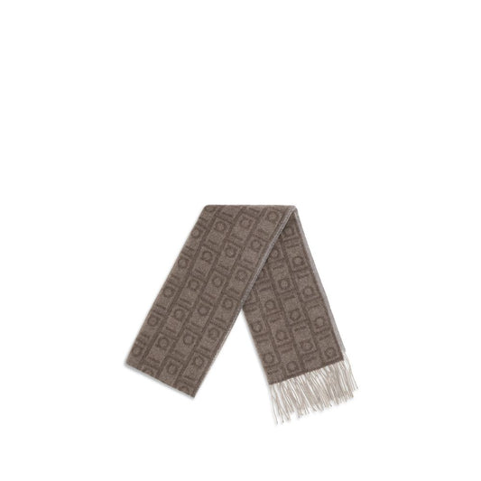 Ferragamo Brown Cashmere Scarf Curated Luxury Accessories by Orvyn