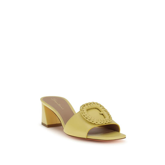 Santoni Bicolor Calf Leather Bos Taurus Sandals Curated Luxury Accessories by Orvyn