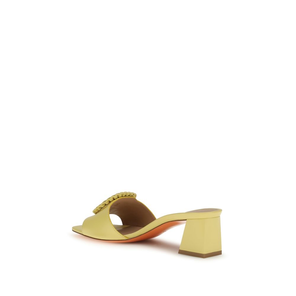 Santoni Bicolor Calf Leather Bos Taurus Sandals Curated Luxury Accessories by Orvyn