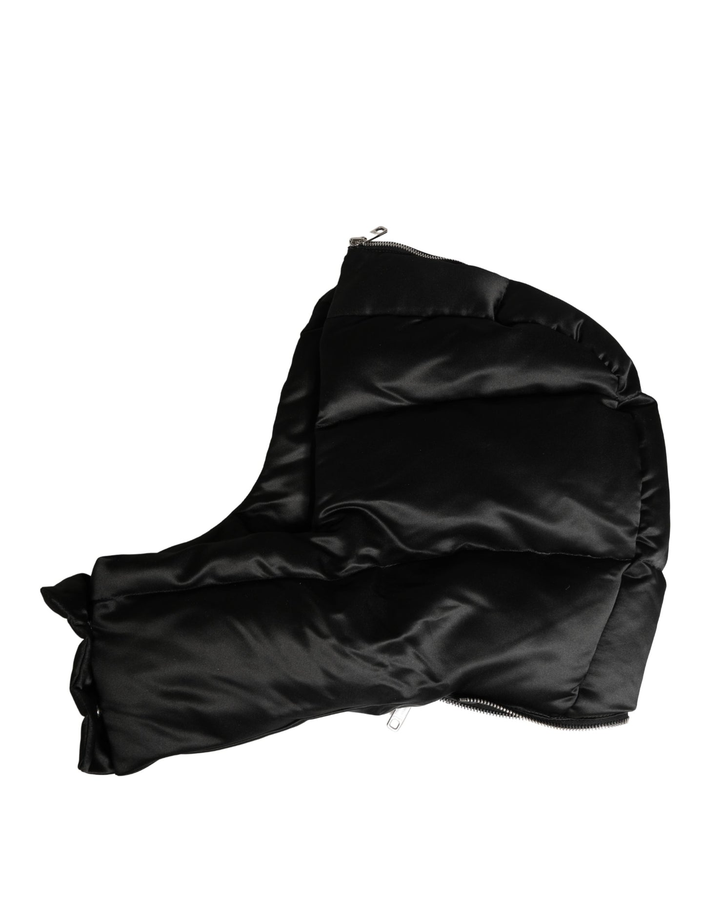 Dolce & Gabbana Black Polyester Whole Head Wrap Capello Hat Curated Luxury Accessories by Orvyn