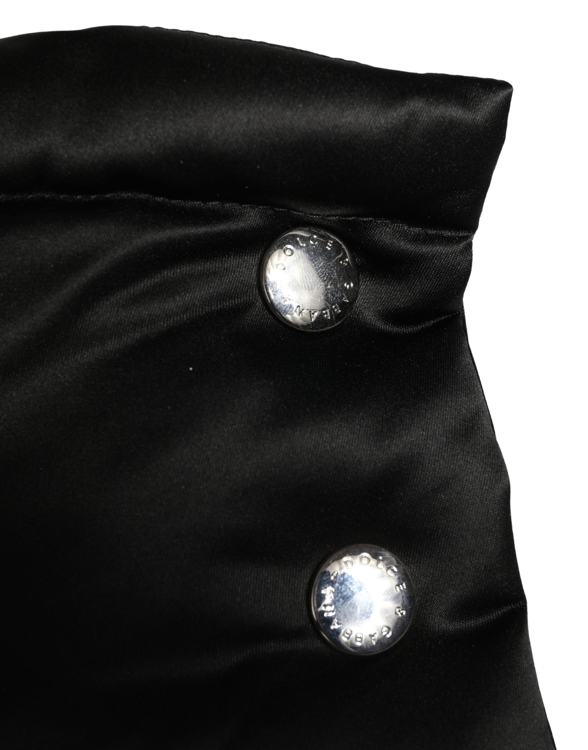 Dolce & Gabbana Black Polyester Whole Head Wrap Capello Hat Curated Luxury Accessories by Orvyn