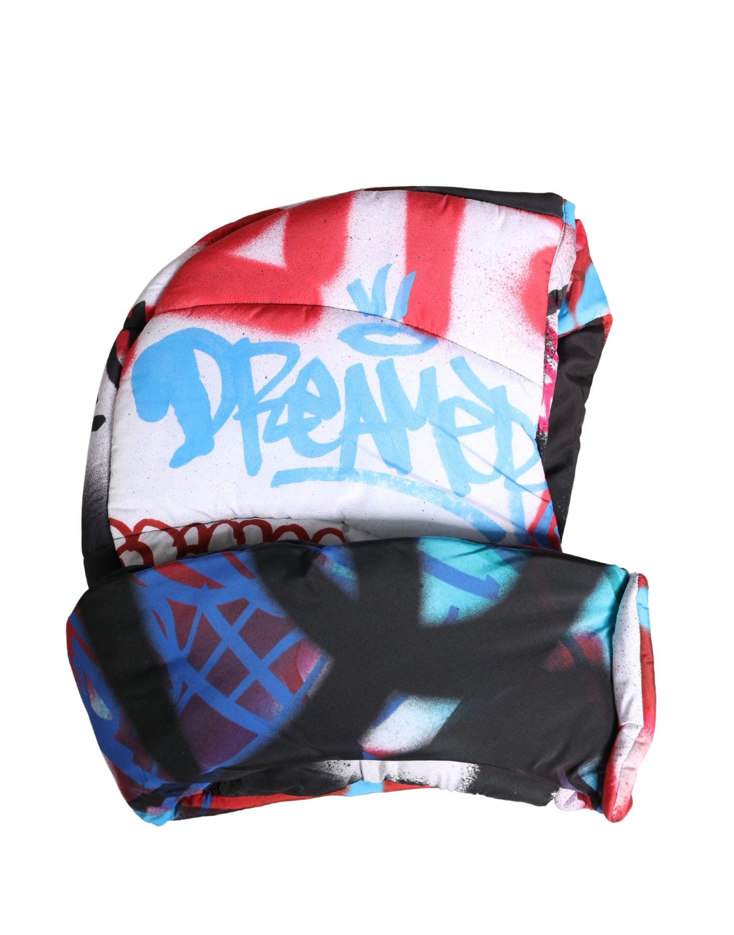 Dolce & Gabbana Multicolor Graffiti Whole Head Wrap Capello Hat Curated Luxury Accessories by Orvyn