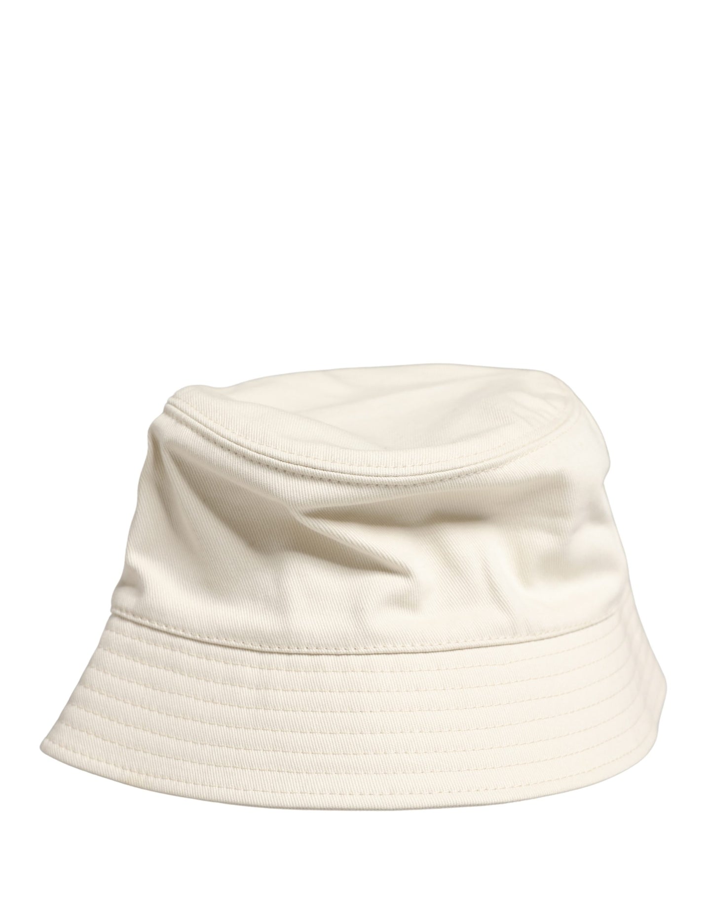 Dolce & Gabbana Men White Cotton Bucket Fisherman Capello Hat Curated Luxury Accessories by Orvyn