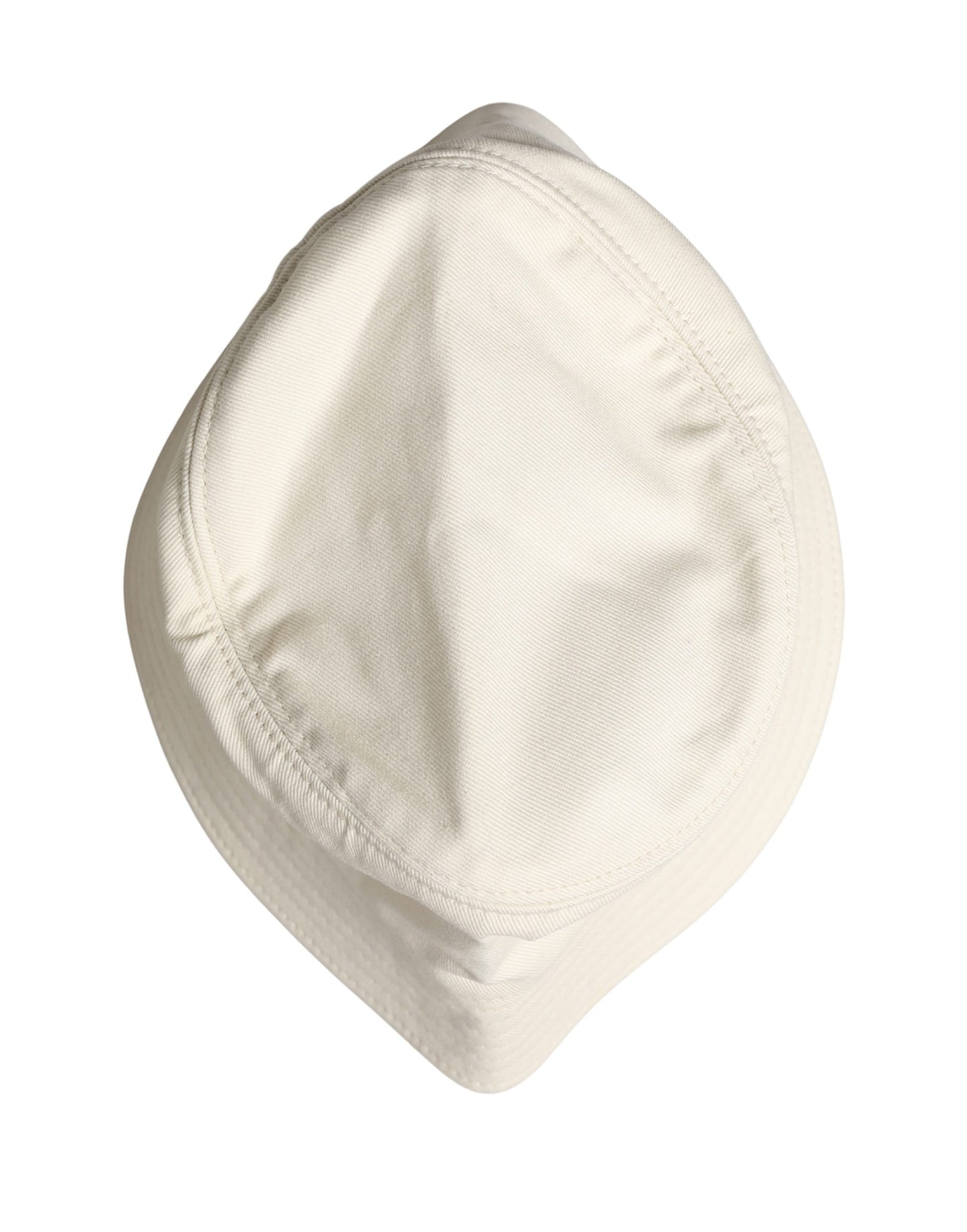 Dolce & Gabbana Men White Cotton Bucket Fisherman Capello Hat Curated Luxury Accessories by Orvyn