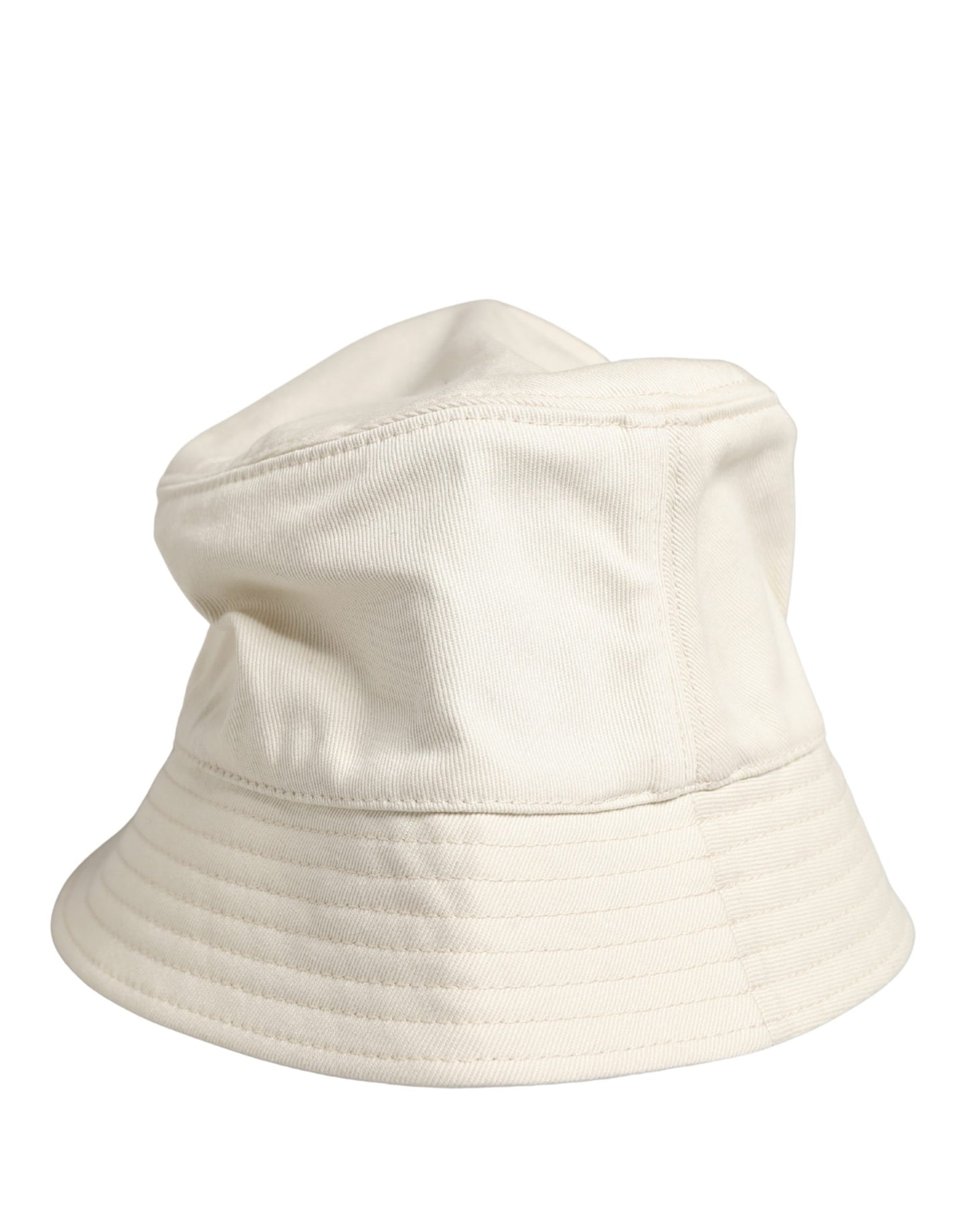Dolce & Gabbana Men White Cotton Bucket Fisherman Capello Hat Curated Luxury Accessories by Orvyn