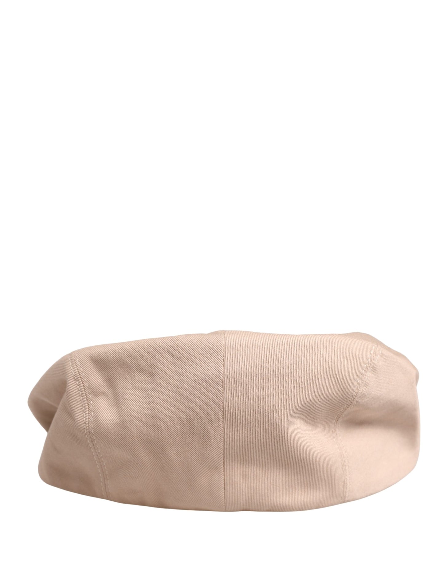 Dolce & Gabbana Men Beige Cotton Newsboy Cloth Capello Hat Curated Luxury Accessories by Orvyn