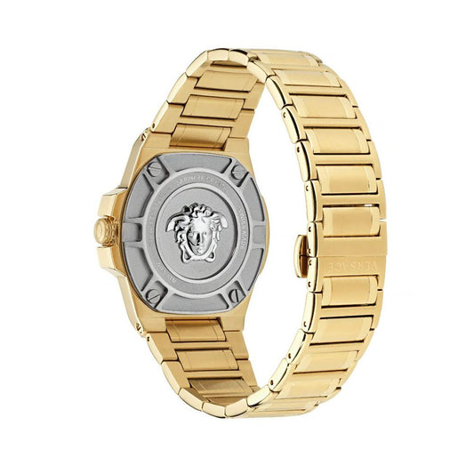Versace Gold Stainless Steel Dress Watch Curated Luxury Accessories by Orvyn