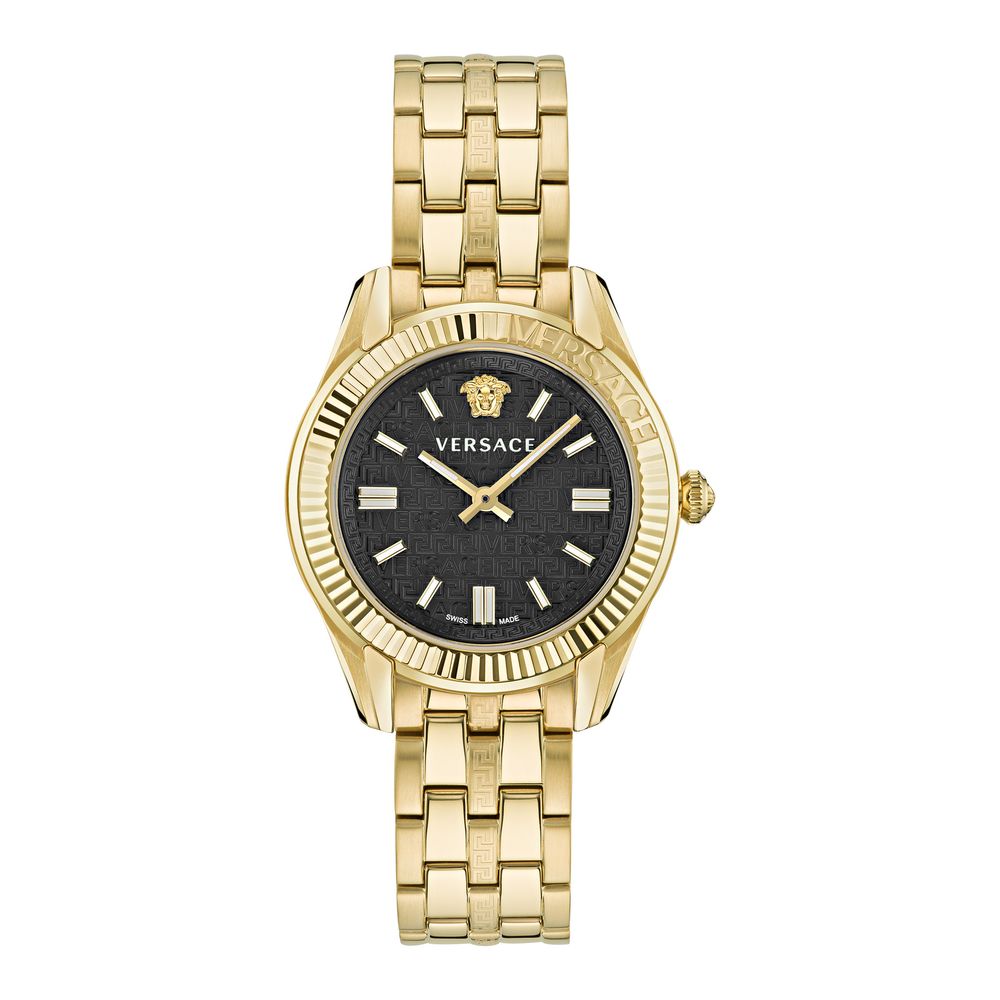 Versace Gold Stainless Steel Dress Watch Curated Luxury Accessories by Orvyn