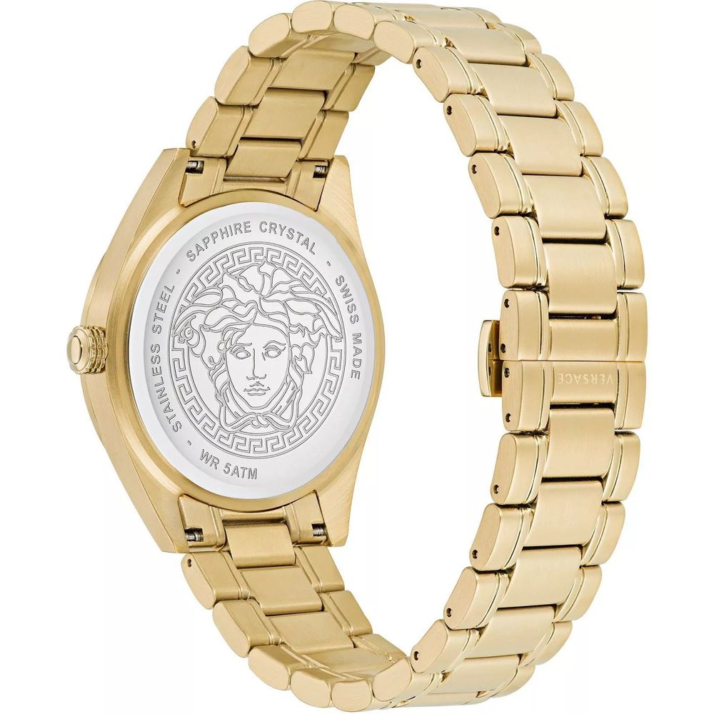 Versace Gold Stainless Steel Dress Watch Curated Luxury Accessories by Orvyn