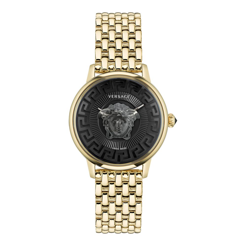 Versace Gold Stainless Steel Dress Watch Curated Luxury Accessories by Orvyn