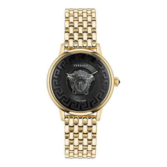 Versace Gold Stainless Steel Dress Watch Curated Luxury Accessories by Orvyn