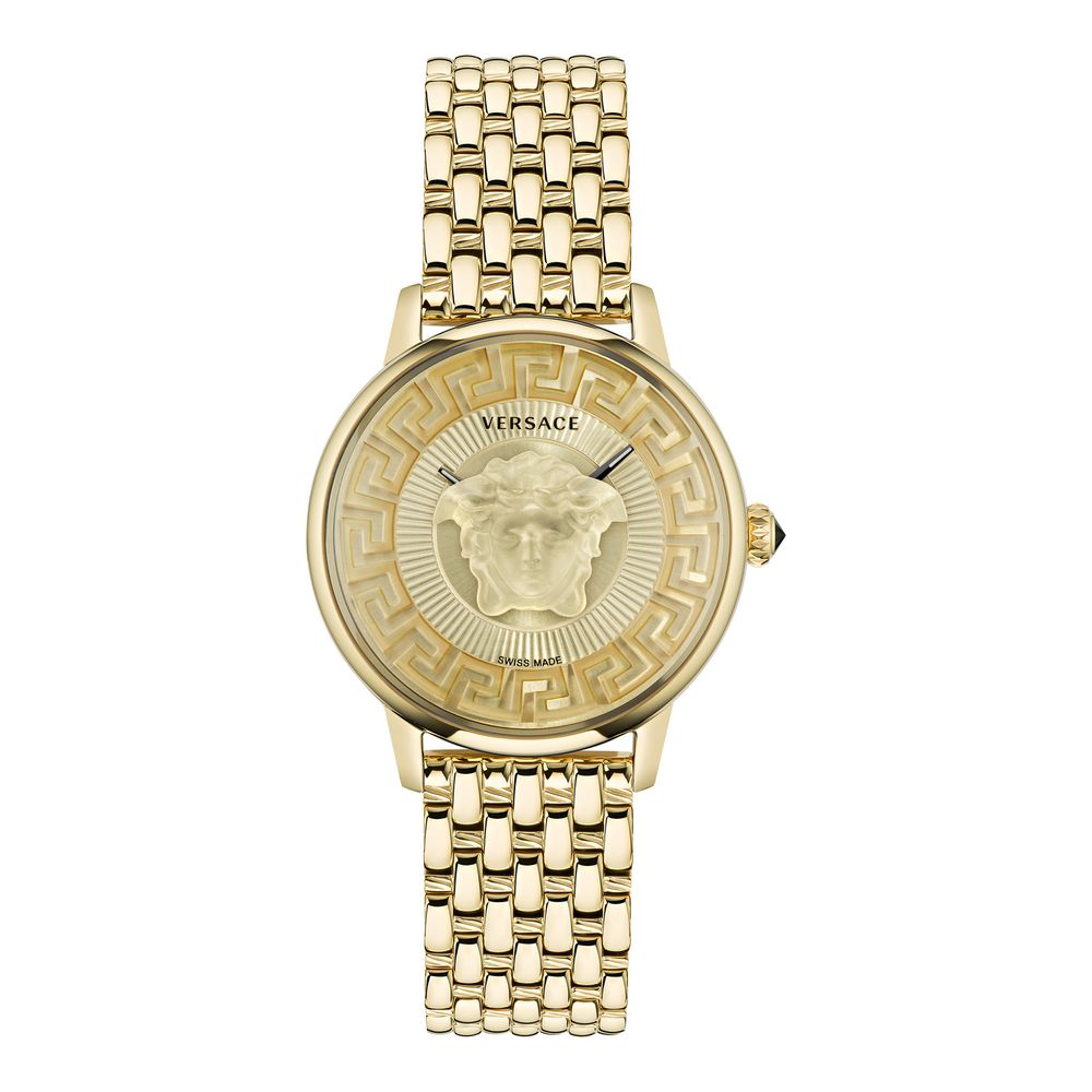 Versace Gold Stainless Steel Dress Watch Curated Luxury Accessories by Orvyn