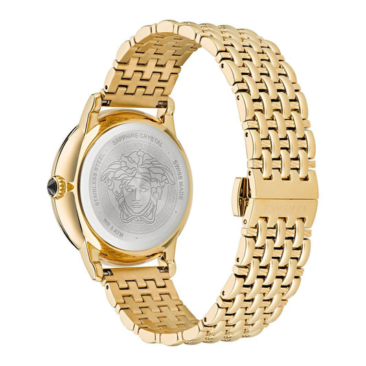 Versace Gold Stainless Steel Dress Watch Curated Luxury Accessories by Orvyn