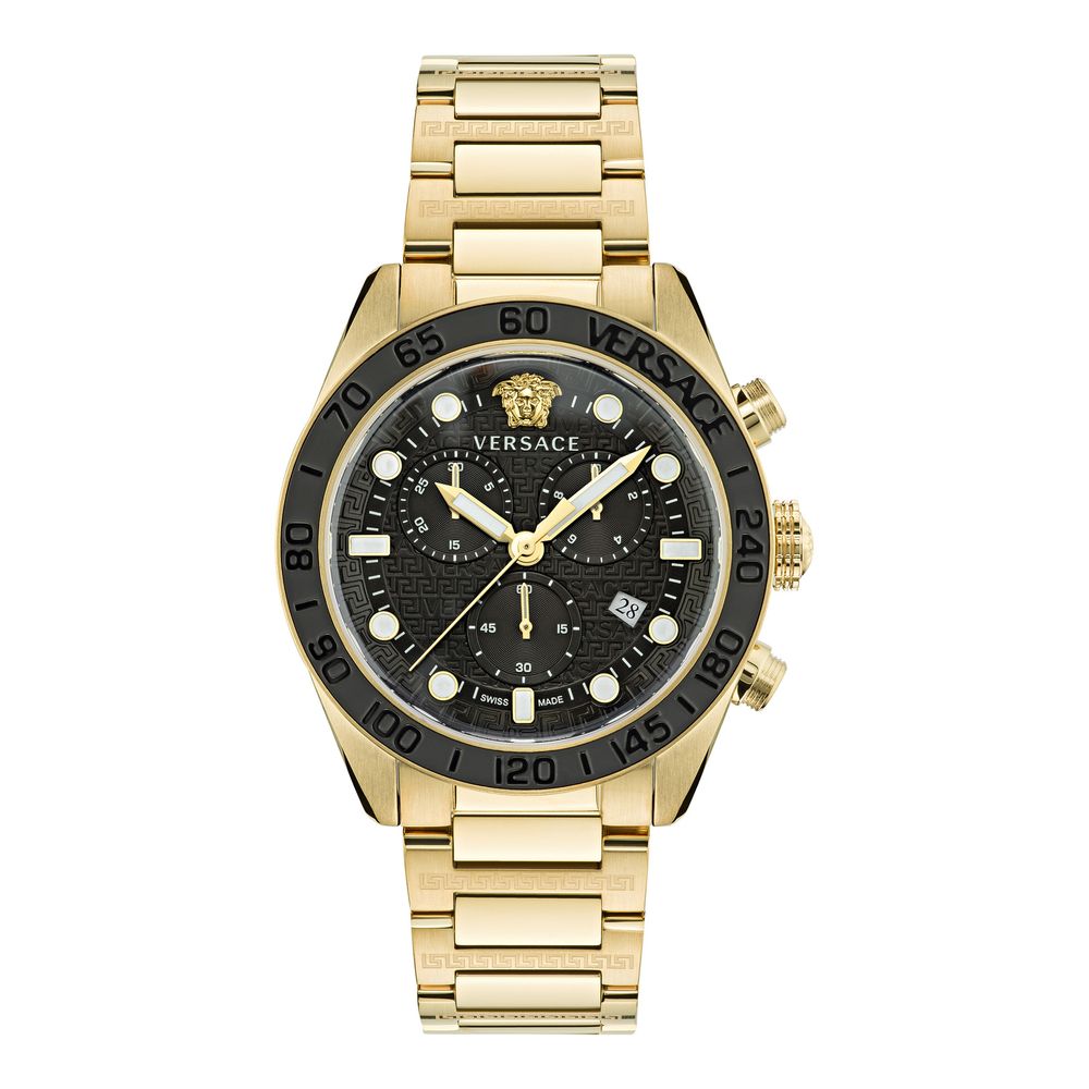 Versace Gold Stainless Steel Dress Watch Curated Luxury Accessories by Orvyn
