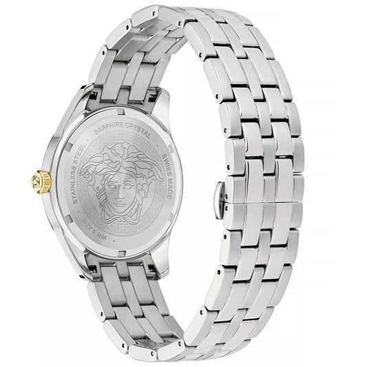 Versace Gray Stainless Steel Dress Watch Curated Luxury Accessories by Orvyn