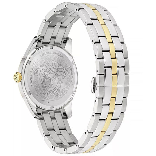 Versace Gray Stainless Steel Dress Watch Curated Luxury Accessories by Orvyn