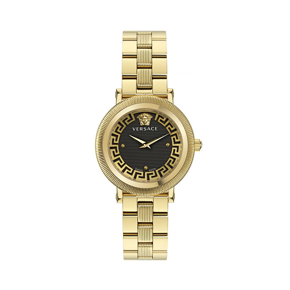 Versace Gold Stainless Steel Dress Watch Curated Luxury Accessories by Orvyn