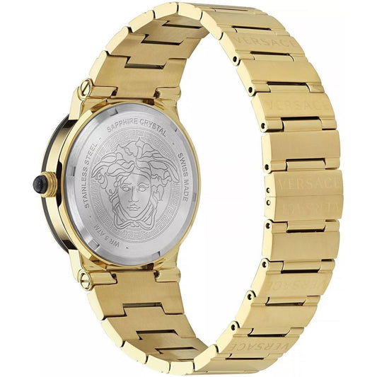 Versace Gold Stainless Steel Dress Watch Curated Luxury Accessories by Orvyn