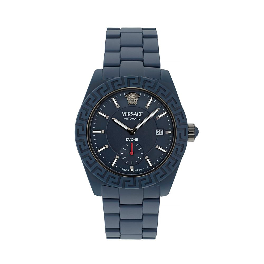 Versace Blue Ceramic Dress Watch Curated Luxury Accessories by Orvyn