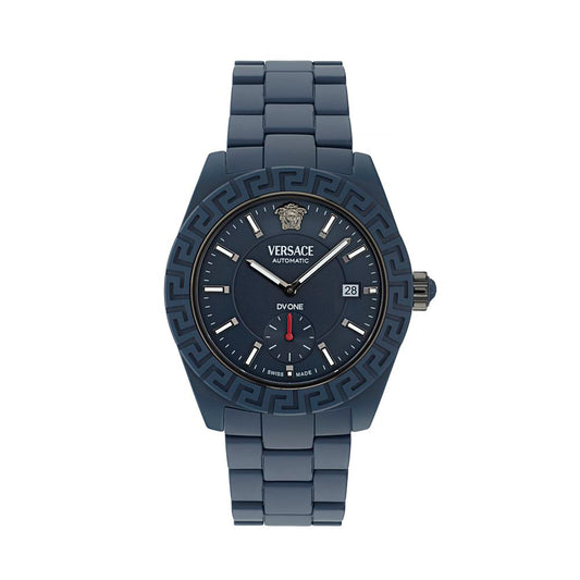 Versace Blue Ceramic Dress Watch Curated Luxury Accessories by Orvyn