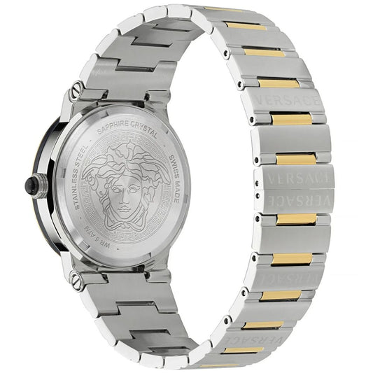 Versace Gray Stainless Steel Dress Watch Curated Luxury Accessories by Orvyn