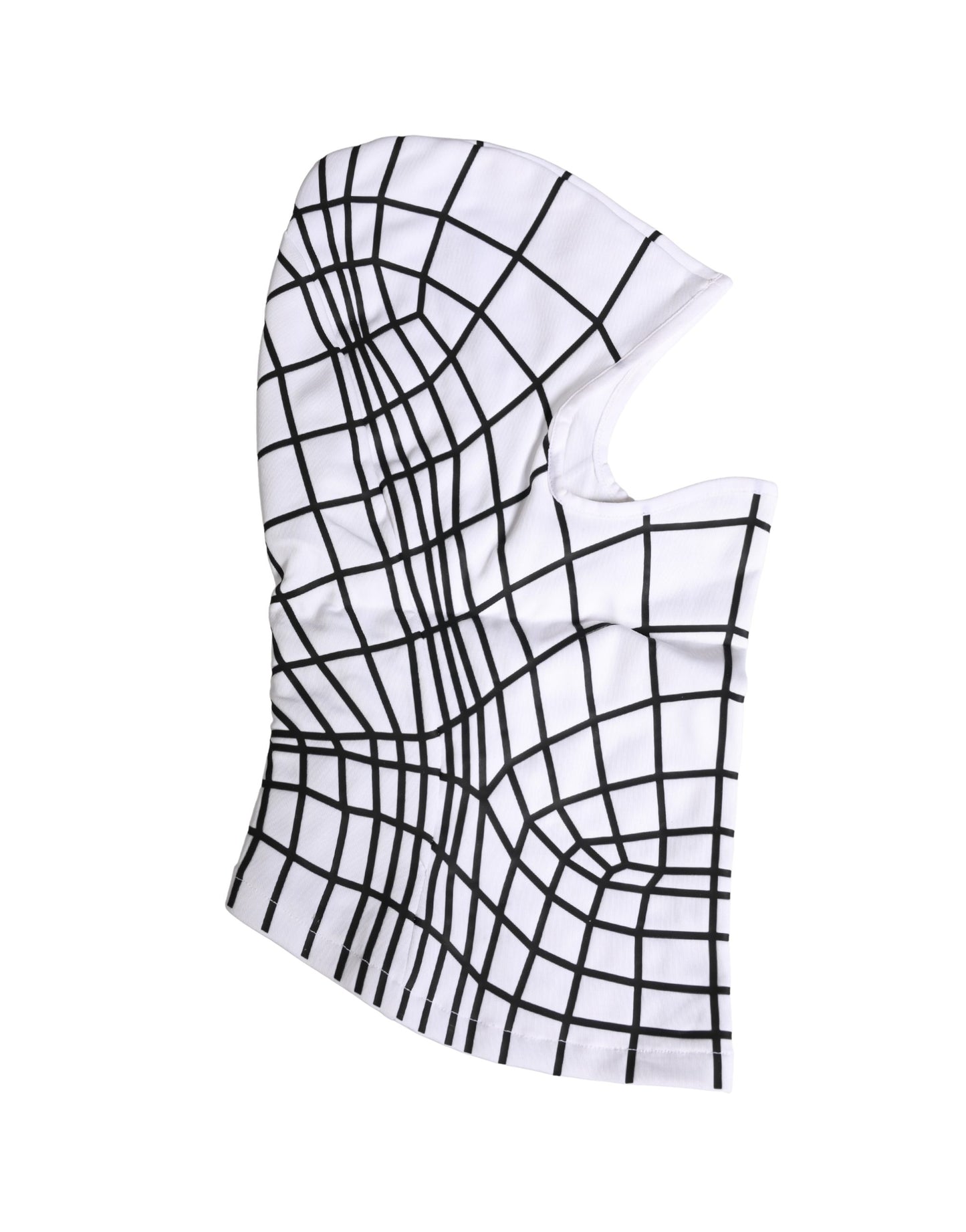 Dolce & Gabbana Men White Stripes Nylon Ski Mask Balaclava Hat Curated Luxury Accessories by Orvyn