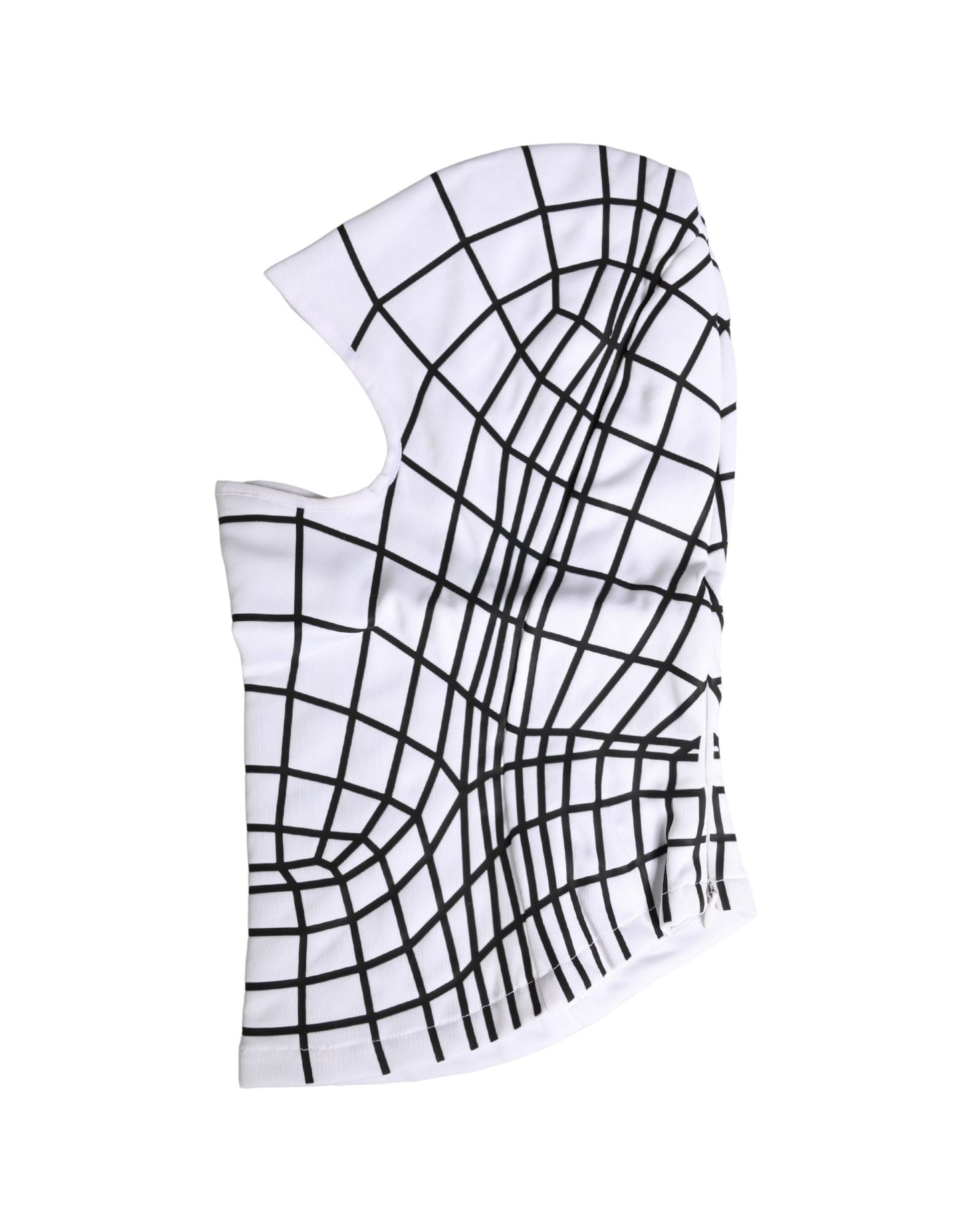 Dolce & Gabbana Men White Stripes Nylon Ski Mask Balaclava Hat Curated Luxury Accessories by Orvyn
