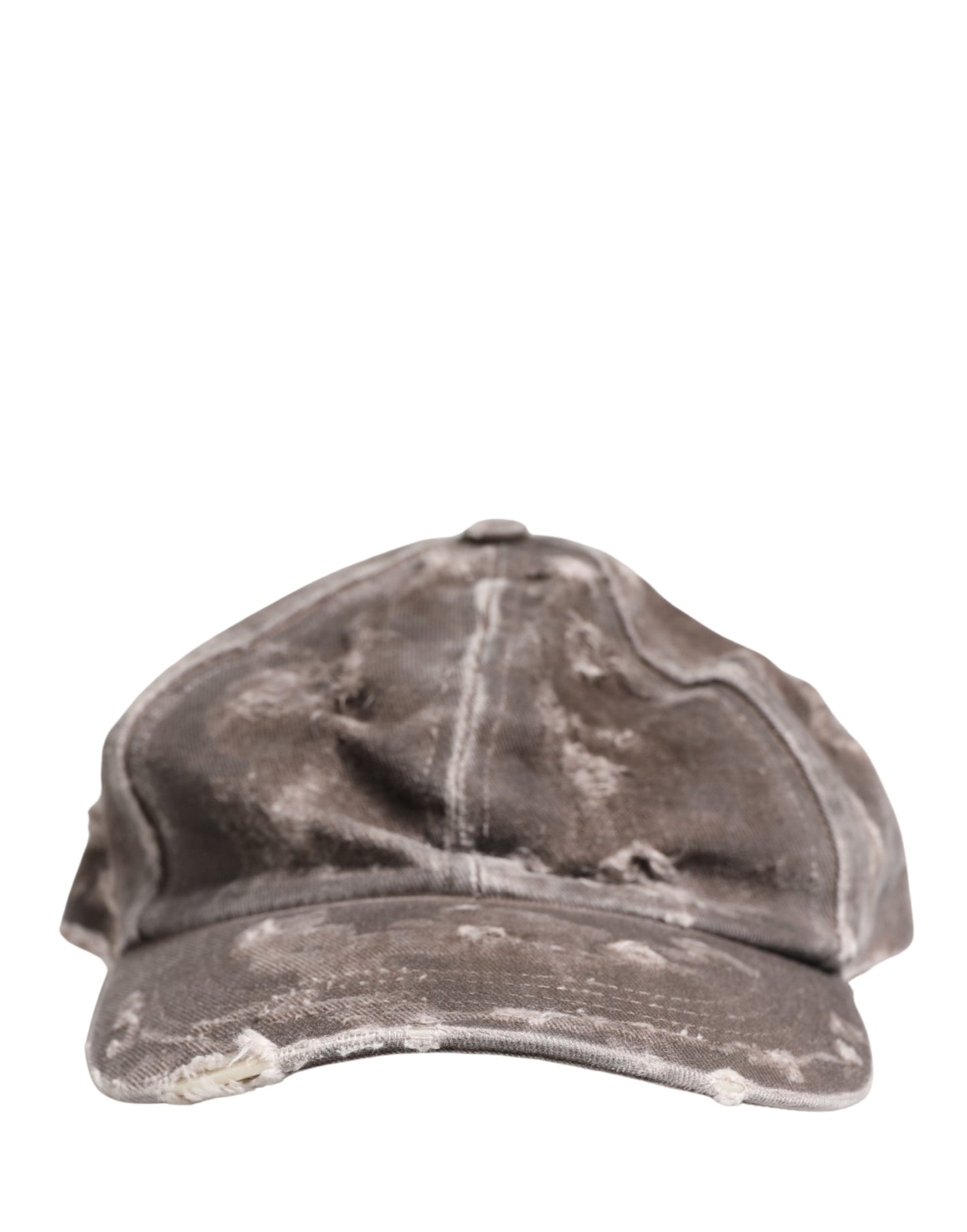 Dolce & Gabbana Men Brown Cotton Distressed Baseball Capello Hat Curated Luxury Accessories by Orvyn