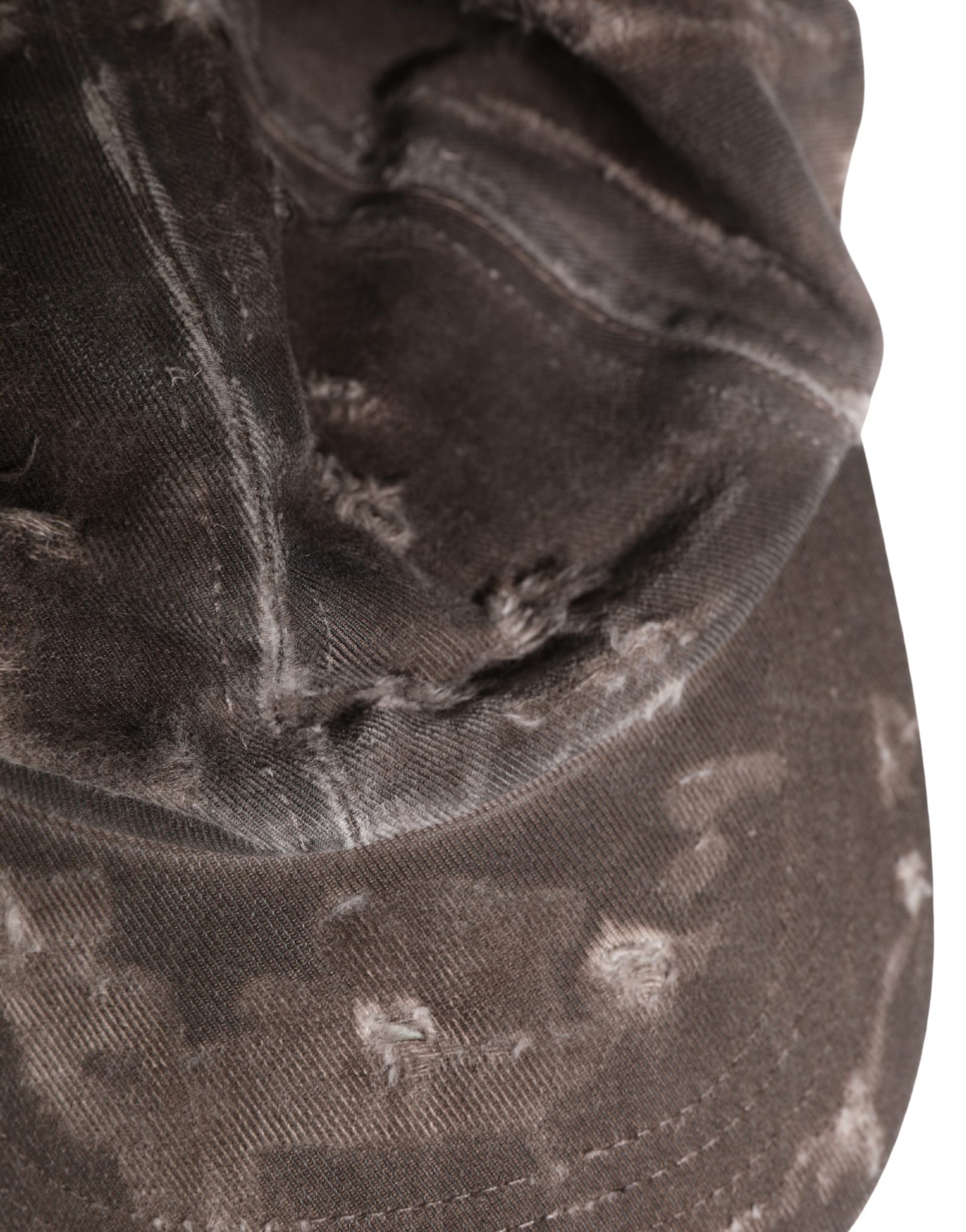 Dolce & Gabbana Men Brown Cotton Distressed Baseball Capello Hat Curated Luxury Accessories by Orvyn