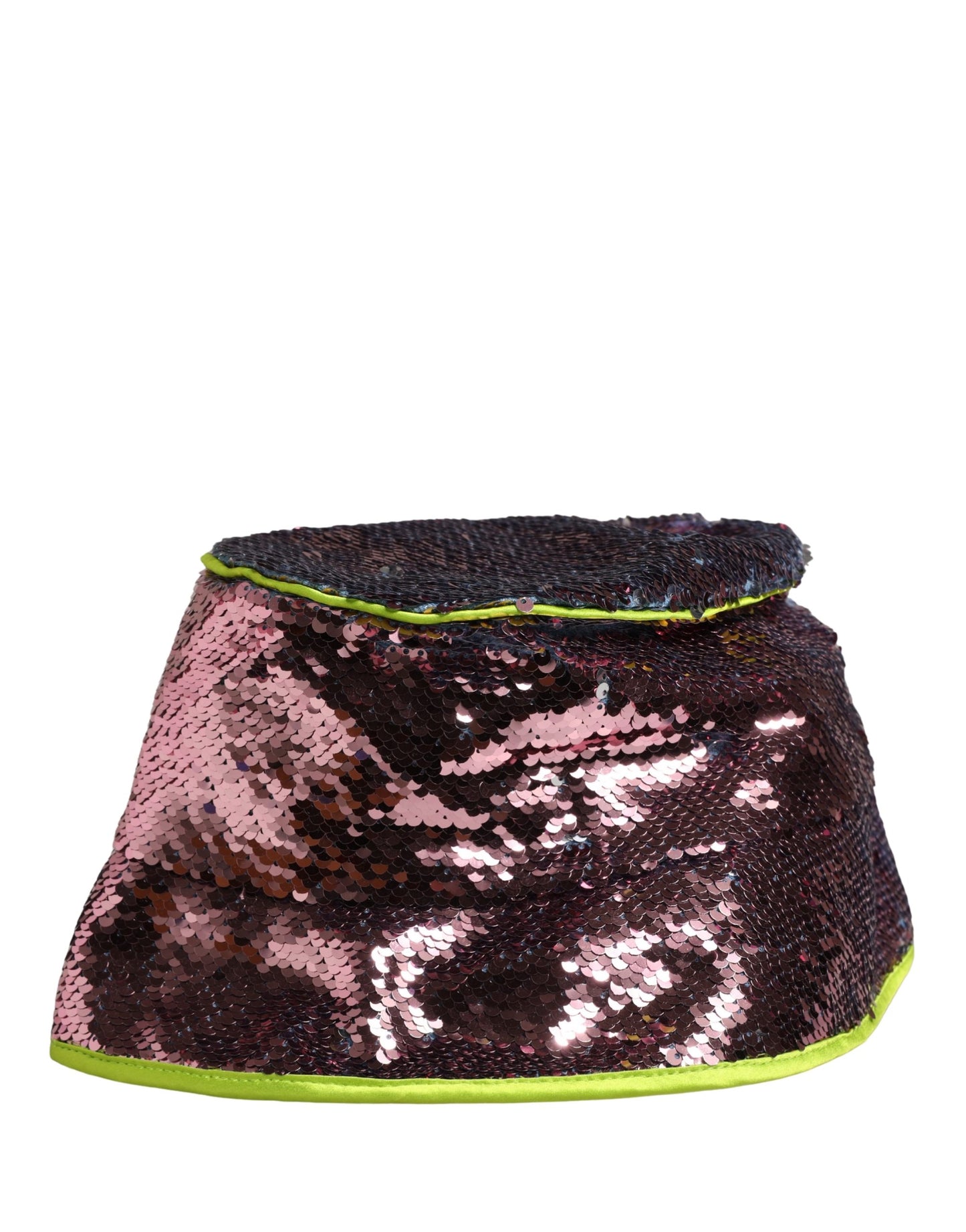 Dolce & Gabbana Men Purple Sequined Bucket Fisherman Capello Hat Curated Luxury Accessories by Orvyn