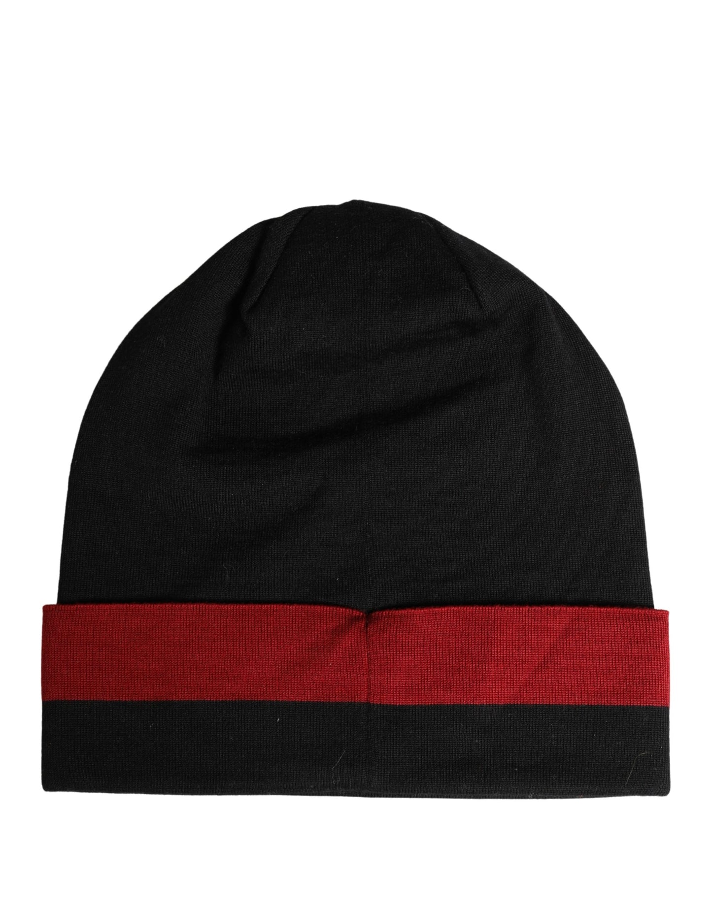 Dolce & Gabbana Black Cuffed "I'M THE ONLY PRINCE ROYAL" Beanie Hat Curated Luxury Accessories by Orvyn