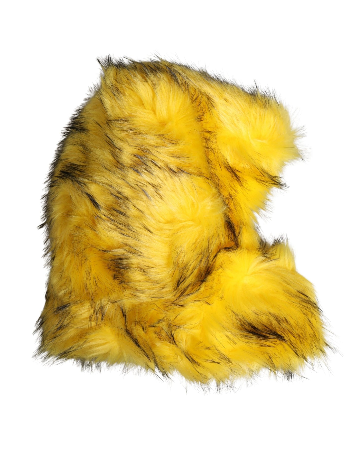 Dolce & Gabbana Yellow Modacrylic Fur Women Bucket Capello Hat Curated Luxury Accessories by Orvyn
