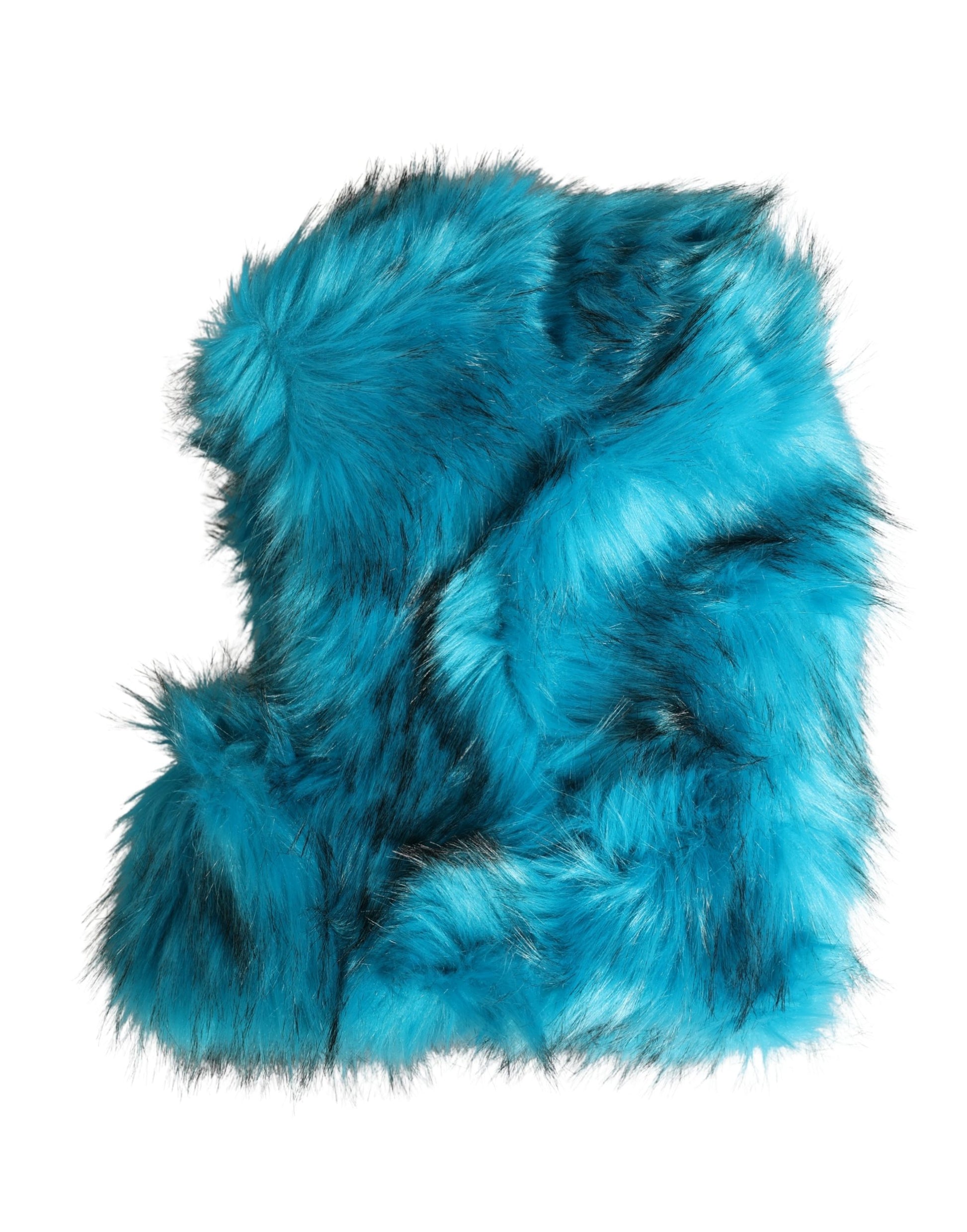 Dolce & Gabbana Blue Modacrylic Fur Women Bucket Capello Hat Curated Luxury Accessories by Orvyn