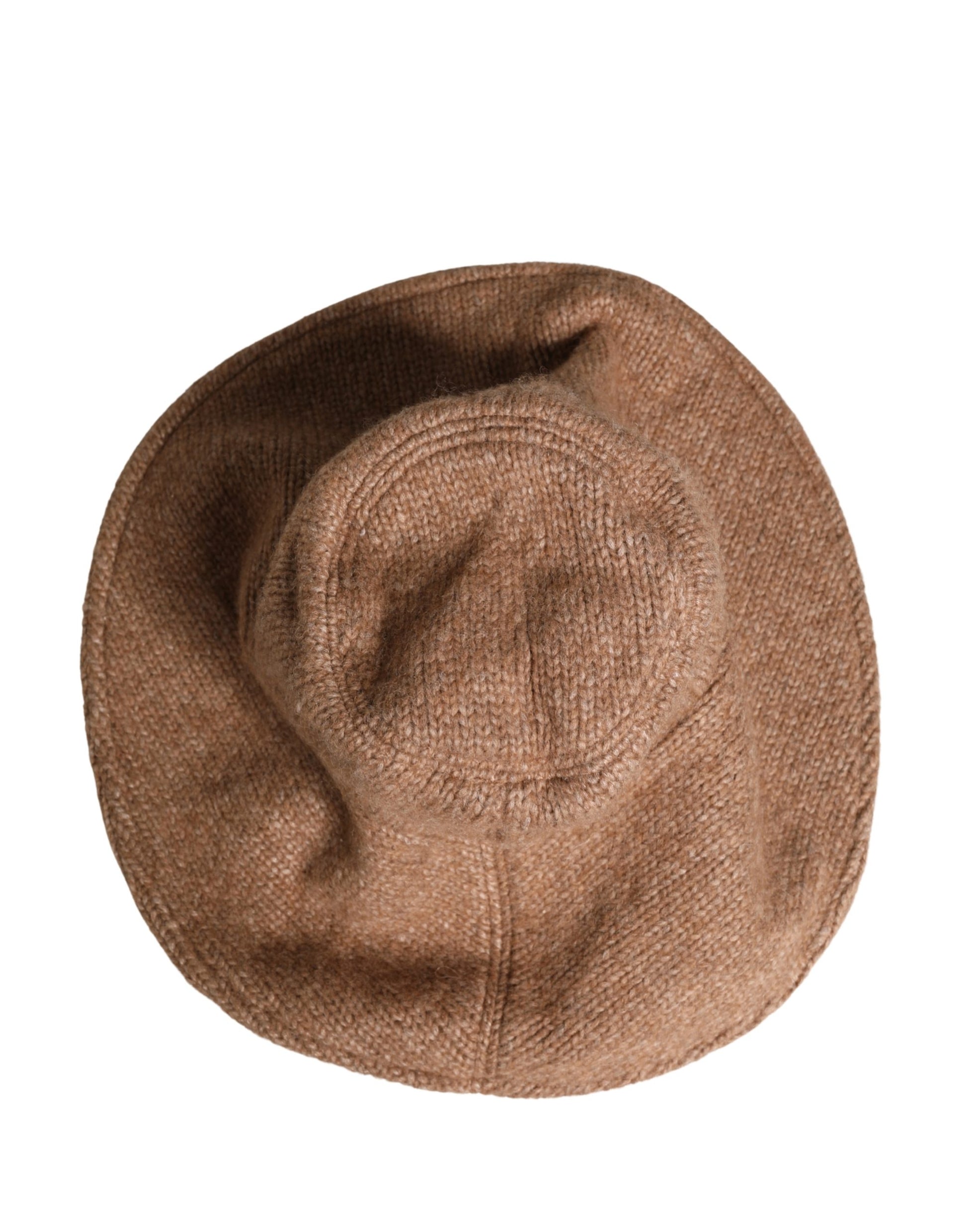 Dolce & Gabbana Brown Llama Wool Women Knitted Capello Hat Curated Luxury Accessories by Orvyn