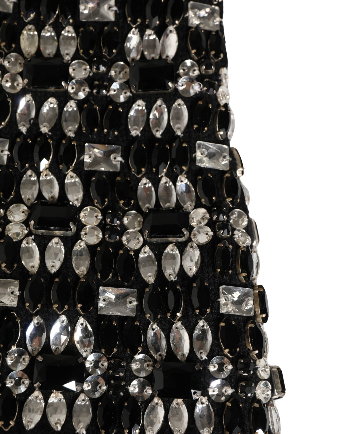 Dolce & Gabbana Black Wool Crystal Embellished Balaclava Hat Curated Luxury Accessories by Orvyn