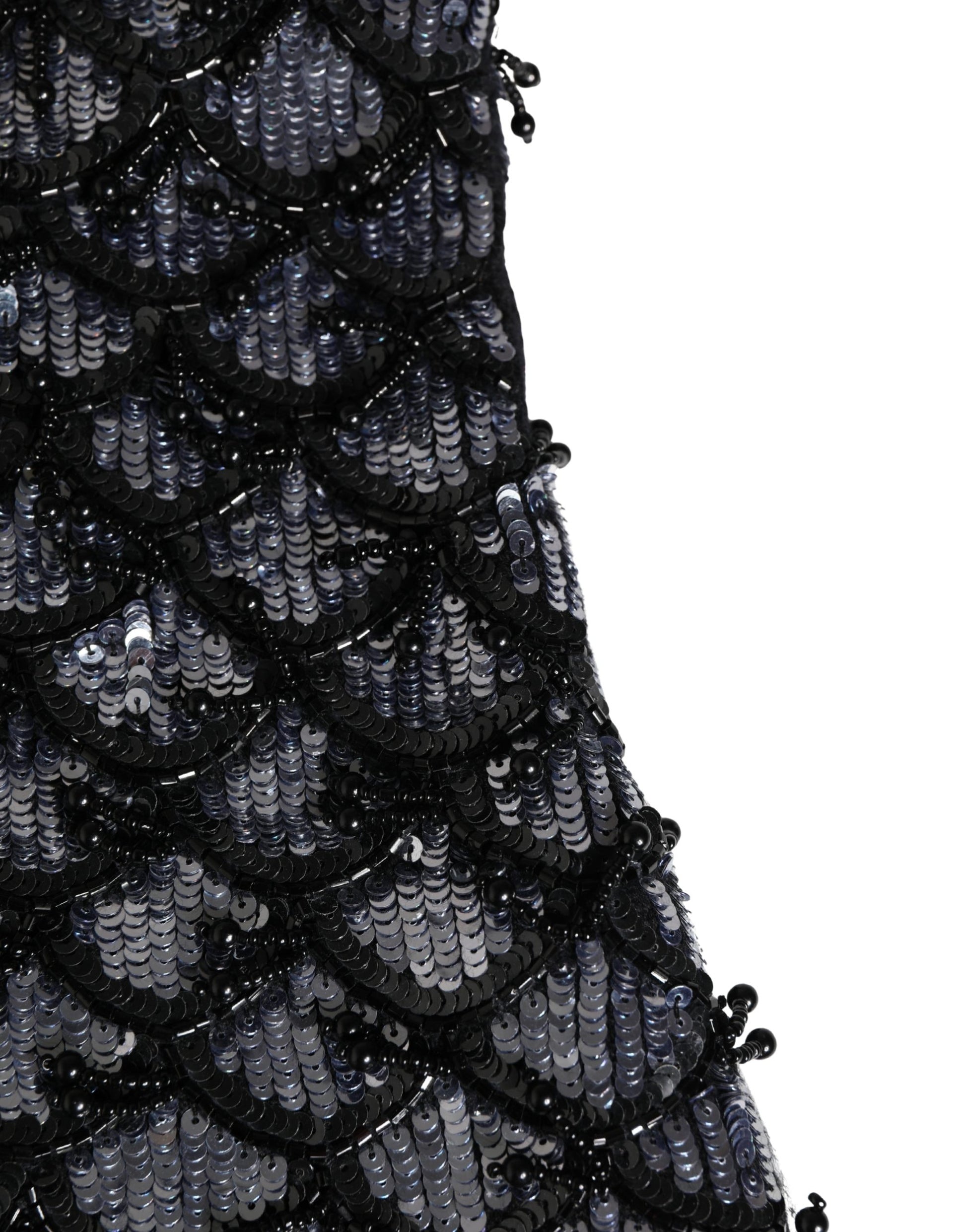 Dolce & Gabbana Black Wool Crystal Embellished Balaclava Hat Curated Luxury Accessories by Orvyn