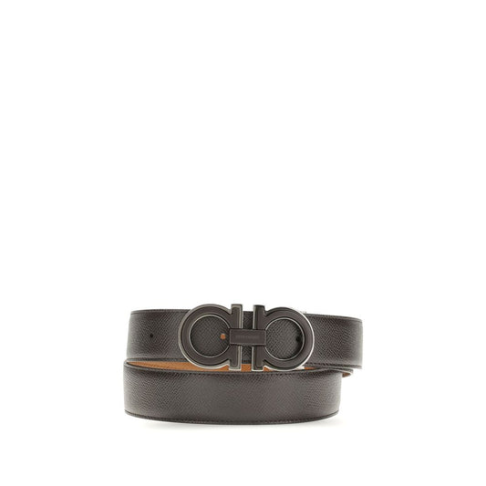 Ferragamo Brown Calf Leather Bos Taurus Regular Belt Curated Luxury Accessories by Orvyn