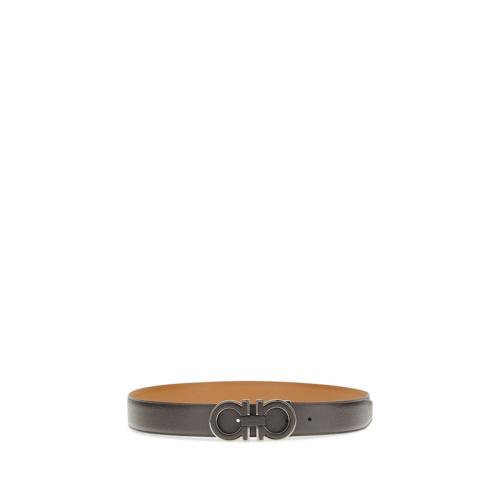 Ferragamo Brown Calf Leather Bos Taurus Regular Belt Curated Luxury Accessories by Orvyn