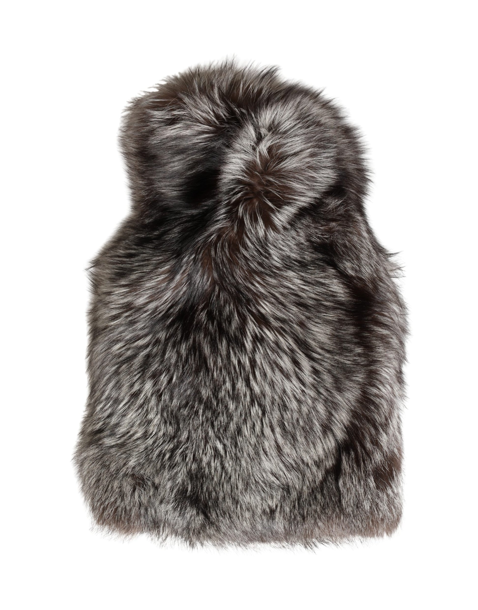 Dolce & Gabbana Brown Faux Fur Whole Head Wrap Capello Hat Curated Luxury Accessories by Orvyn