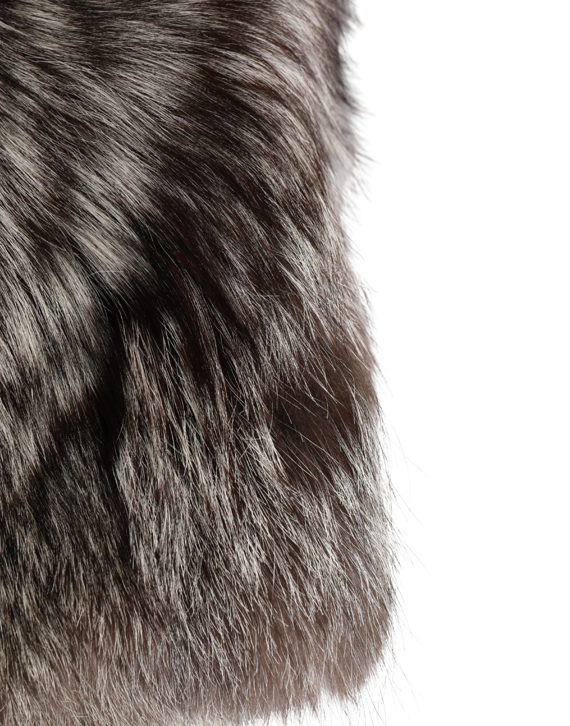 Dolce & Gabbana Brown Faux Fur Whole Head Wrap Capello Hat Curated Luxury Accessories by Orvyn