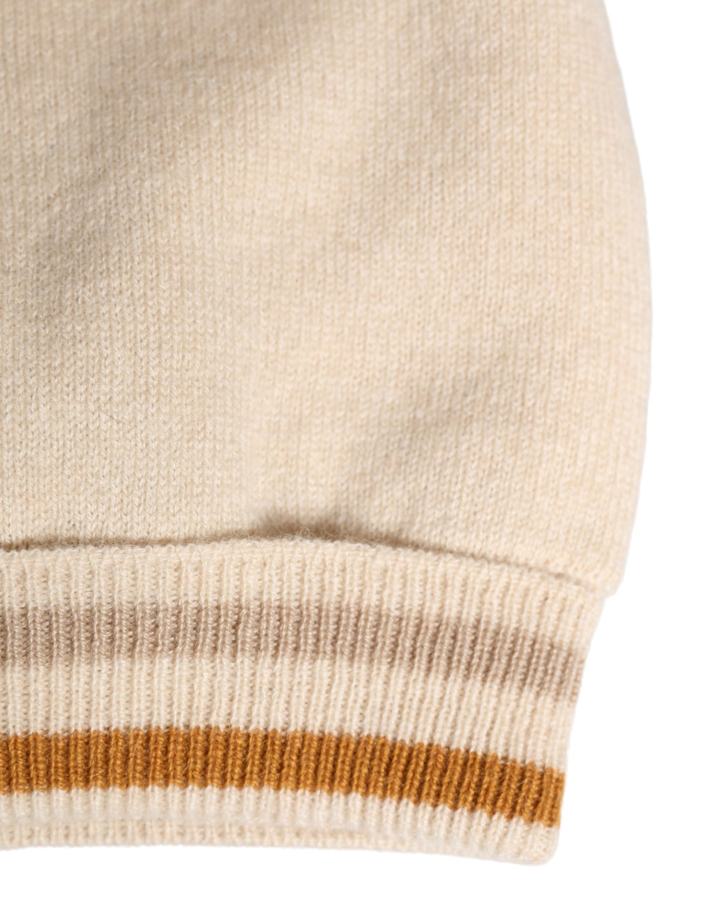 Dolce & Gabbana Beige Cashmere Knitted Women Winter Beanie Hat Curated Luxury Accessories by Orvyn