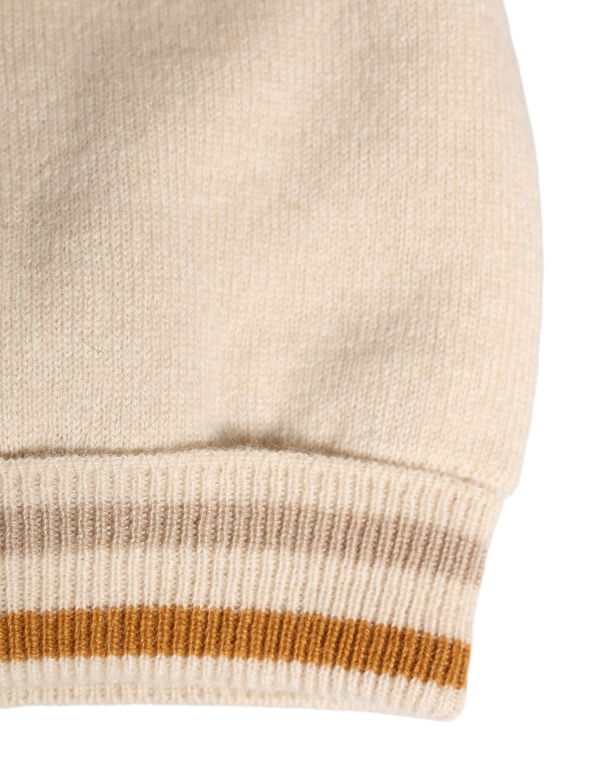 Dolce & Gabbana Beige Cashmere Knitted Women Winter Beanie Hat Curated Luxury Accessories by Orvyn