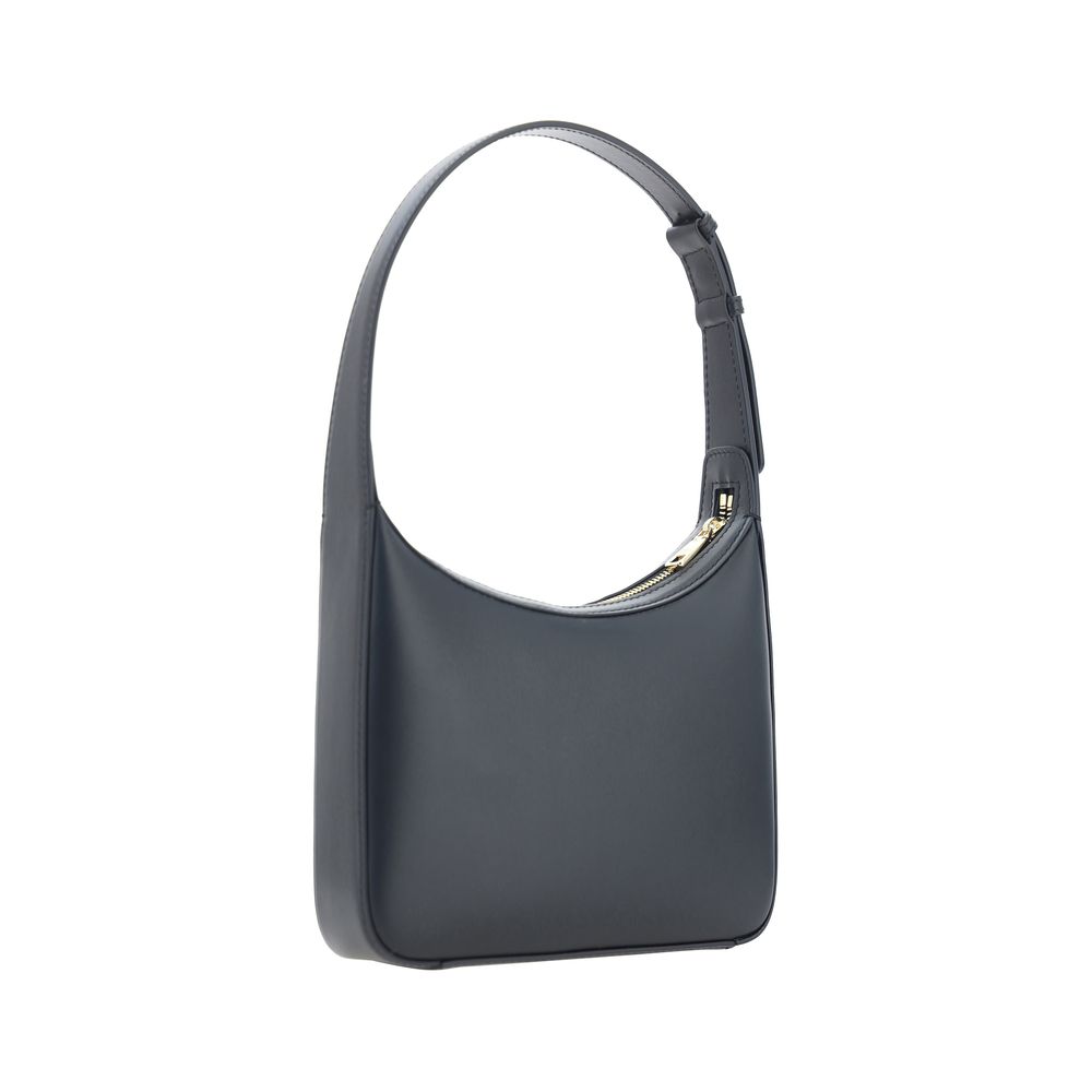 Dolce & Gabbana Black Calf Leather Bos Taurus Shoulder Bag Curated Luxury Accessories by Orvyn