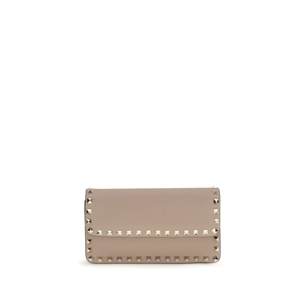 Valentino Garavani Beige Calf Leather Bos Taurus Wallet Curated Luxury Accessories by Orvyn