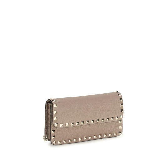 Valentino Garavani Beige Calf Leather Bos Taurus Wallet Curated Luxury Accessories by Orvyn