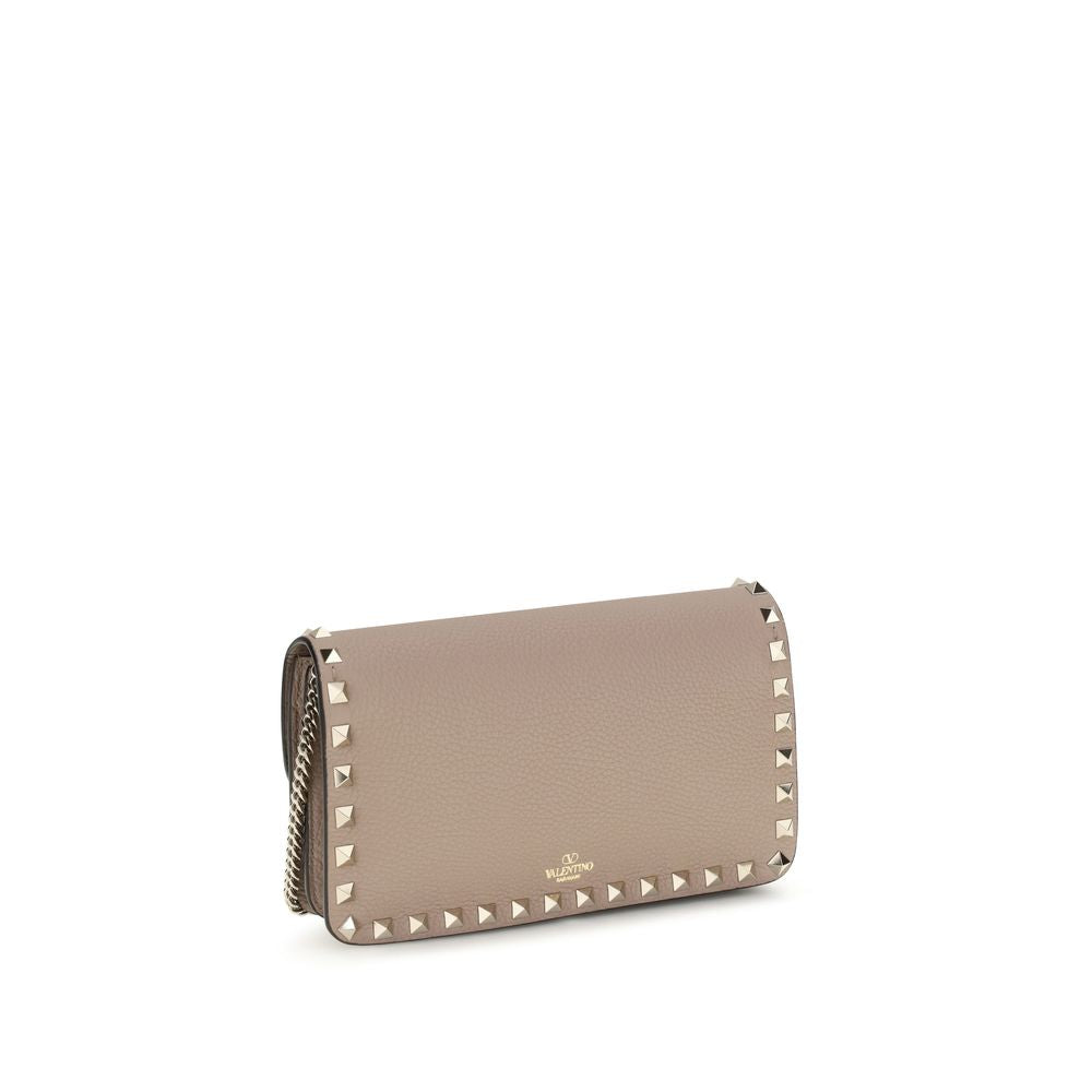 Valentino Garavani Beige Calf Leather Bos Taurus Wallet Curated Luxury Accessories by Orvyn