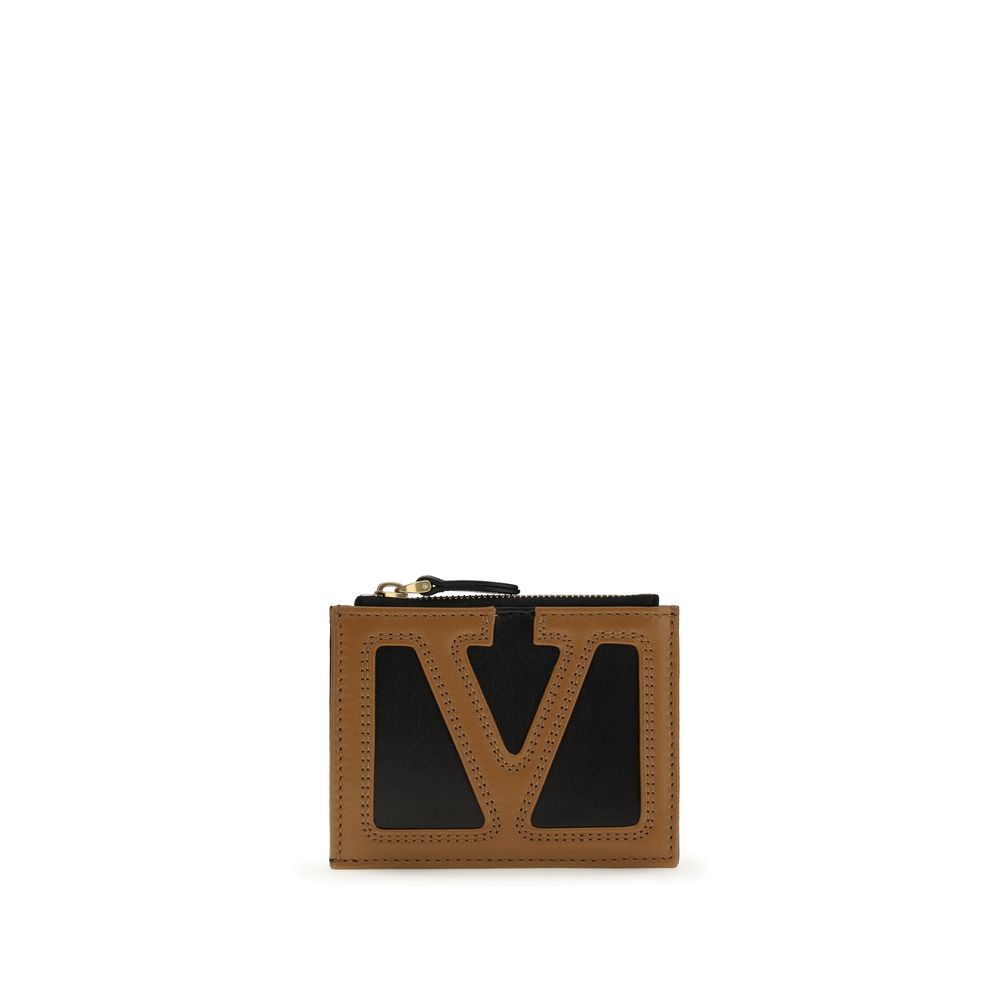 Valentino Garavani Black Calf Leather Bos Taurus Wallet Curated Luxury Accessories by Orvyn