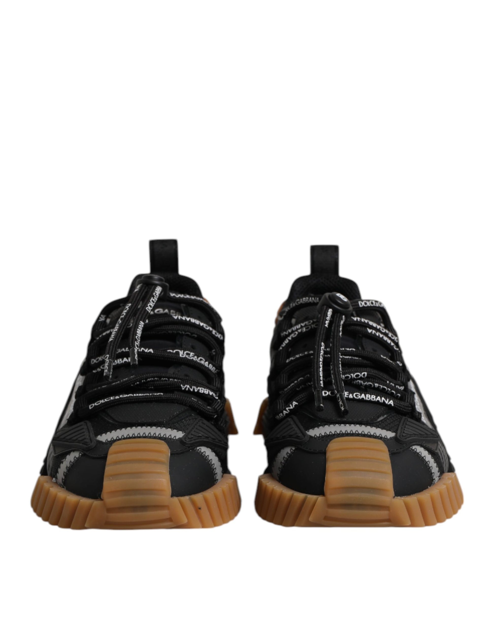 Dolce & Gabbana Black Logo Lace Up Low Top NS1 Sneakers Shoes Curated Luxury Accessories by Orvyn
