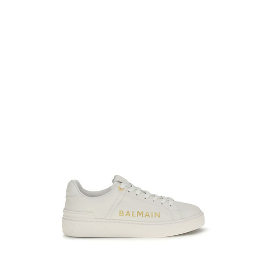 Balmain White 'Court' Sneakers weiss