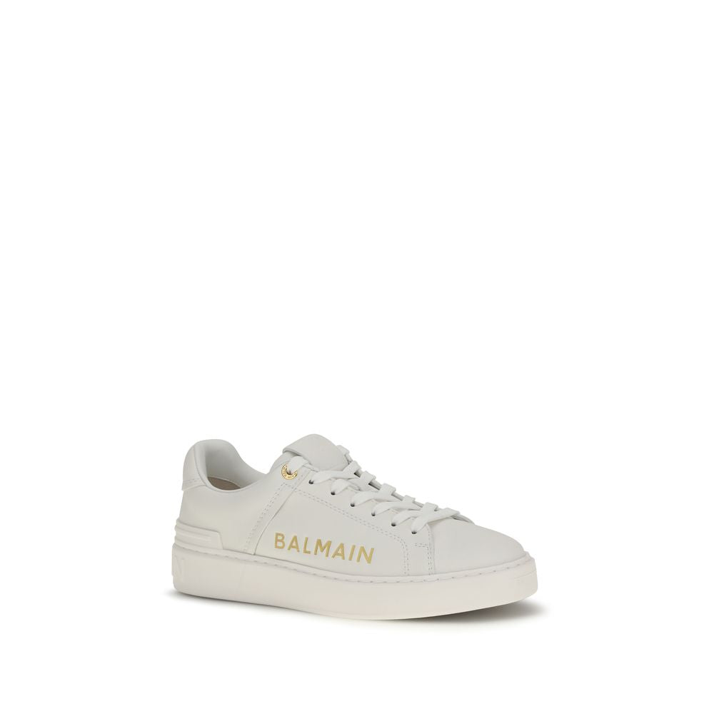 Balmain White 'Court' Sneakers weiss